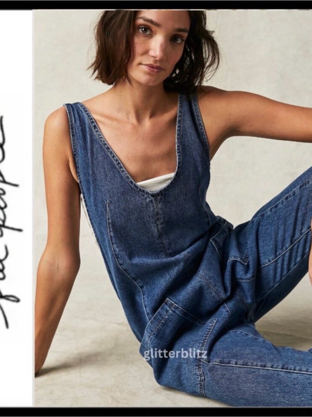We The Free High Roller Jumpsuit Adjustable Overalls